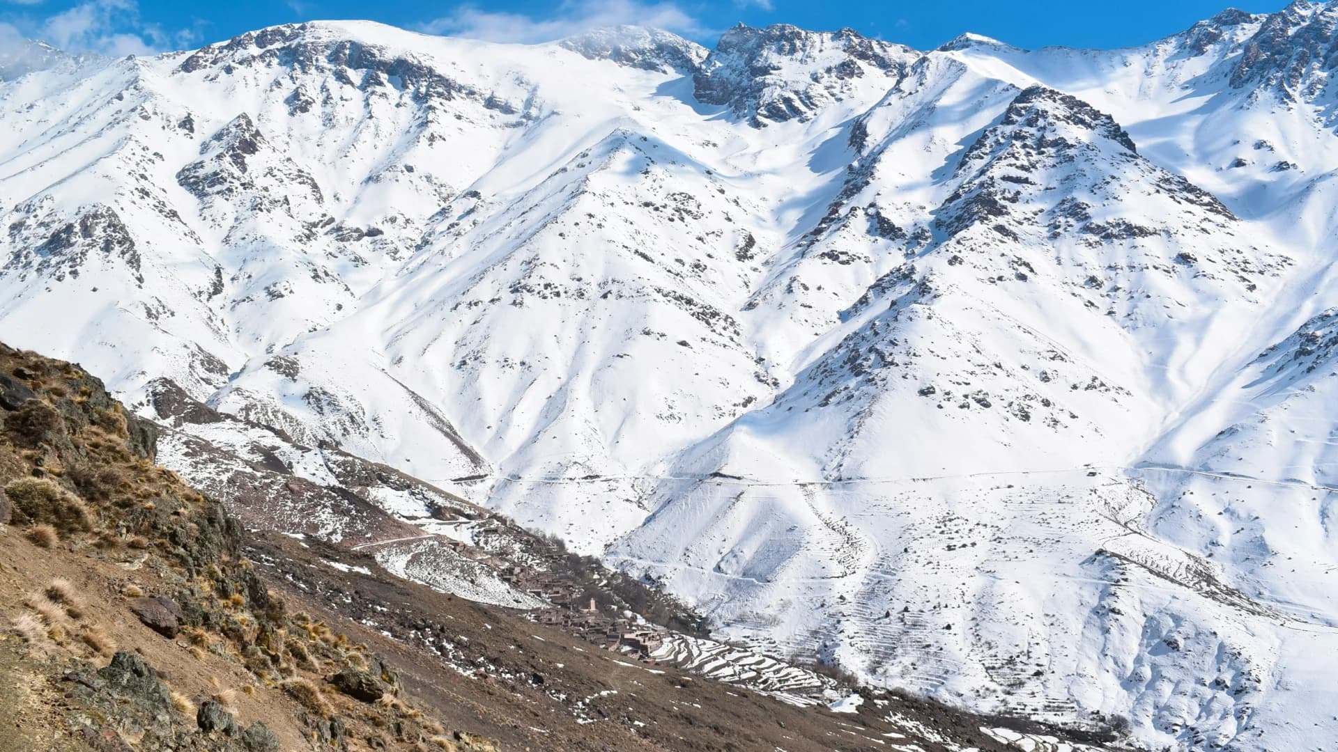 Circuit de randonnée panoramique dans la vallée d'Imlil