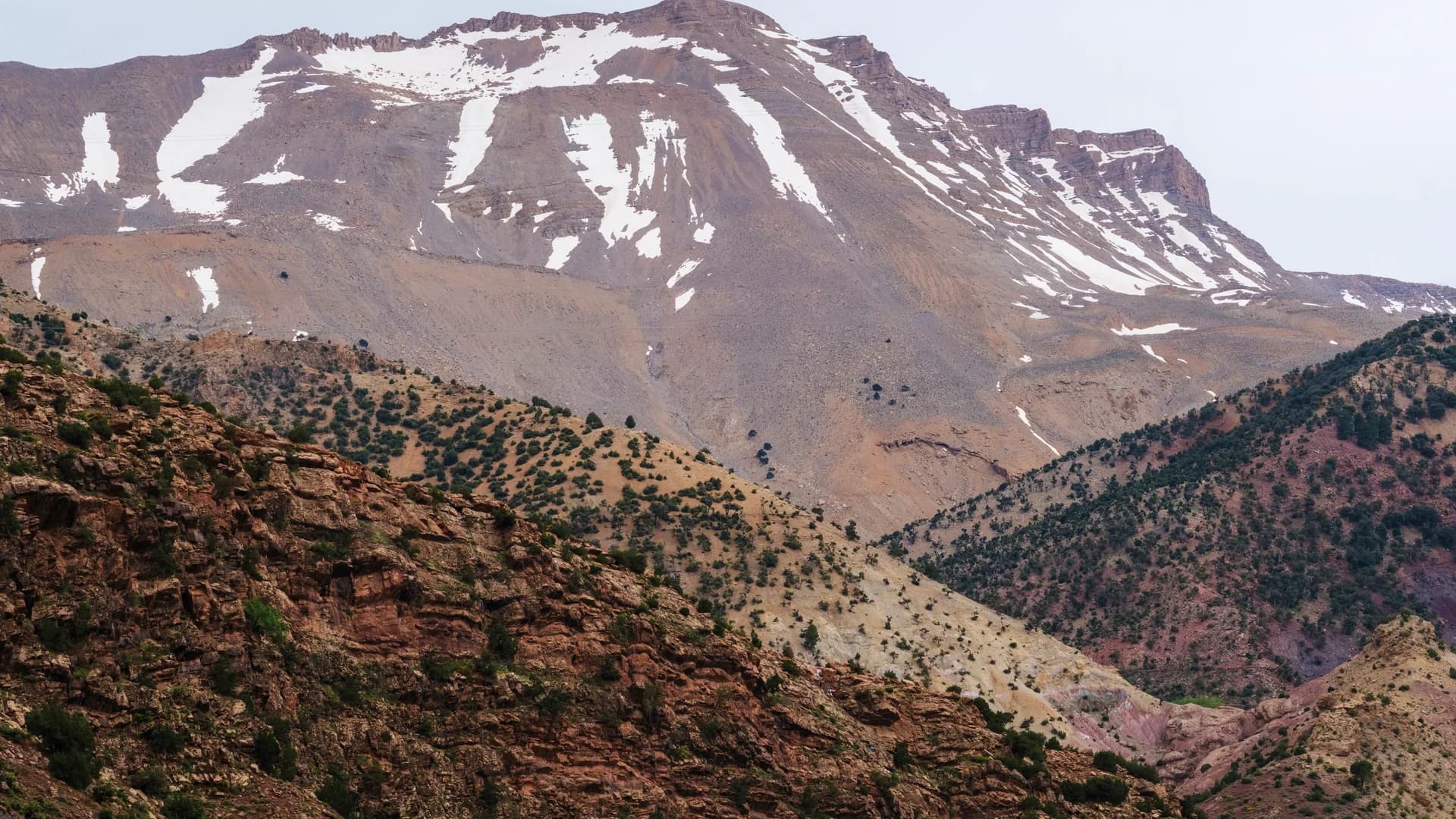 Sommet enneigé du Toubkal