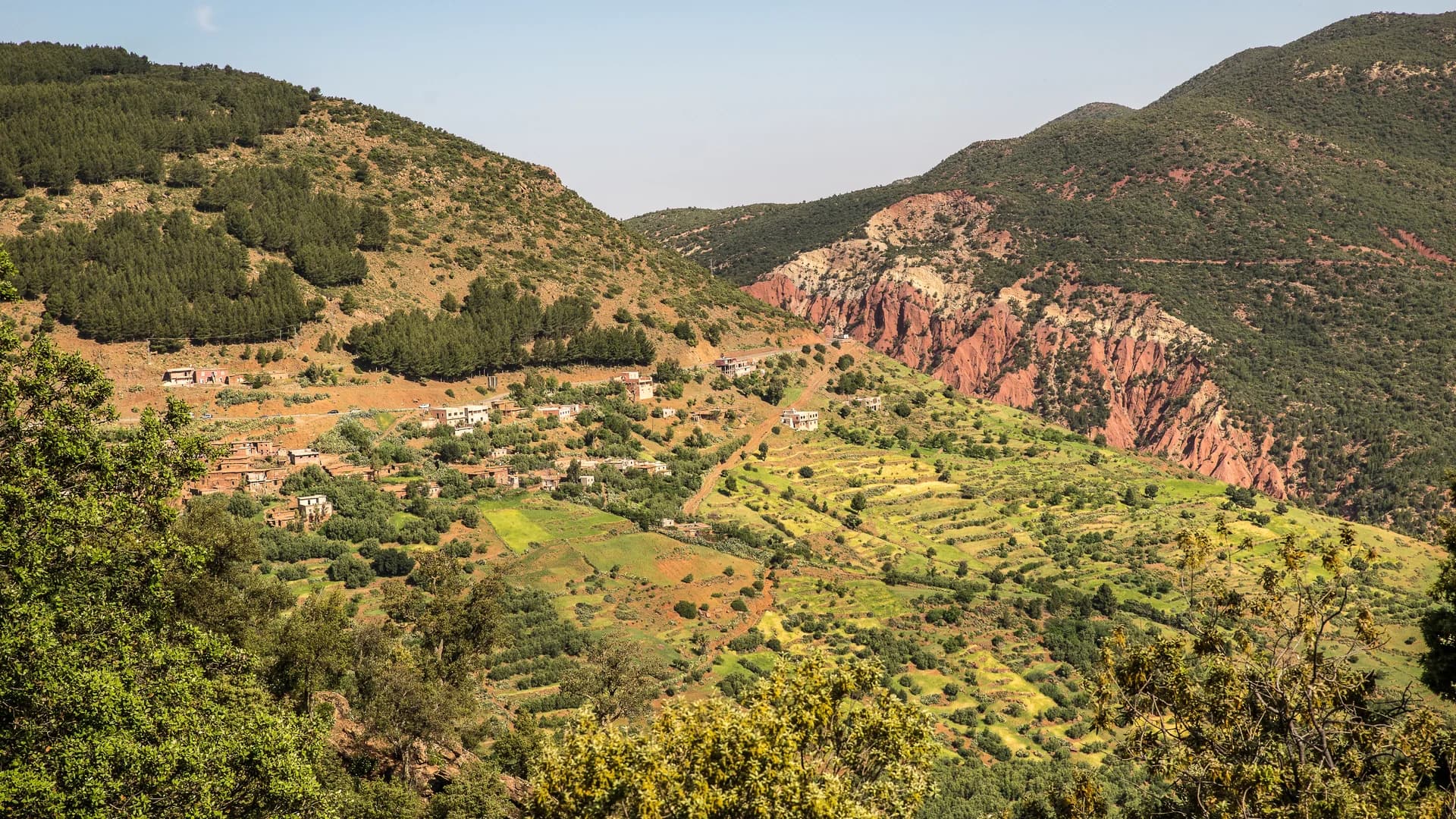 Village d’Imlil au cœur des montagnes du Haut Atlas