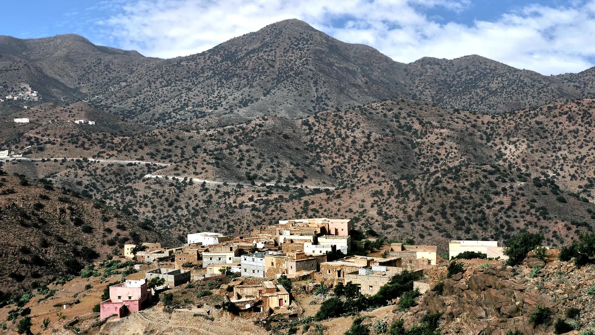 Village berbère du Haut Atlas près d'Imlil